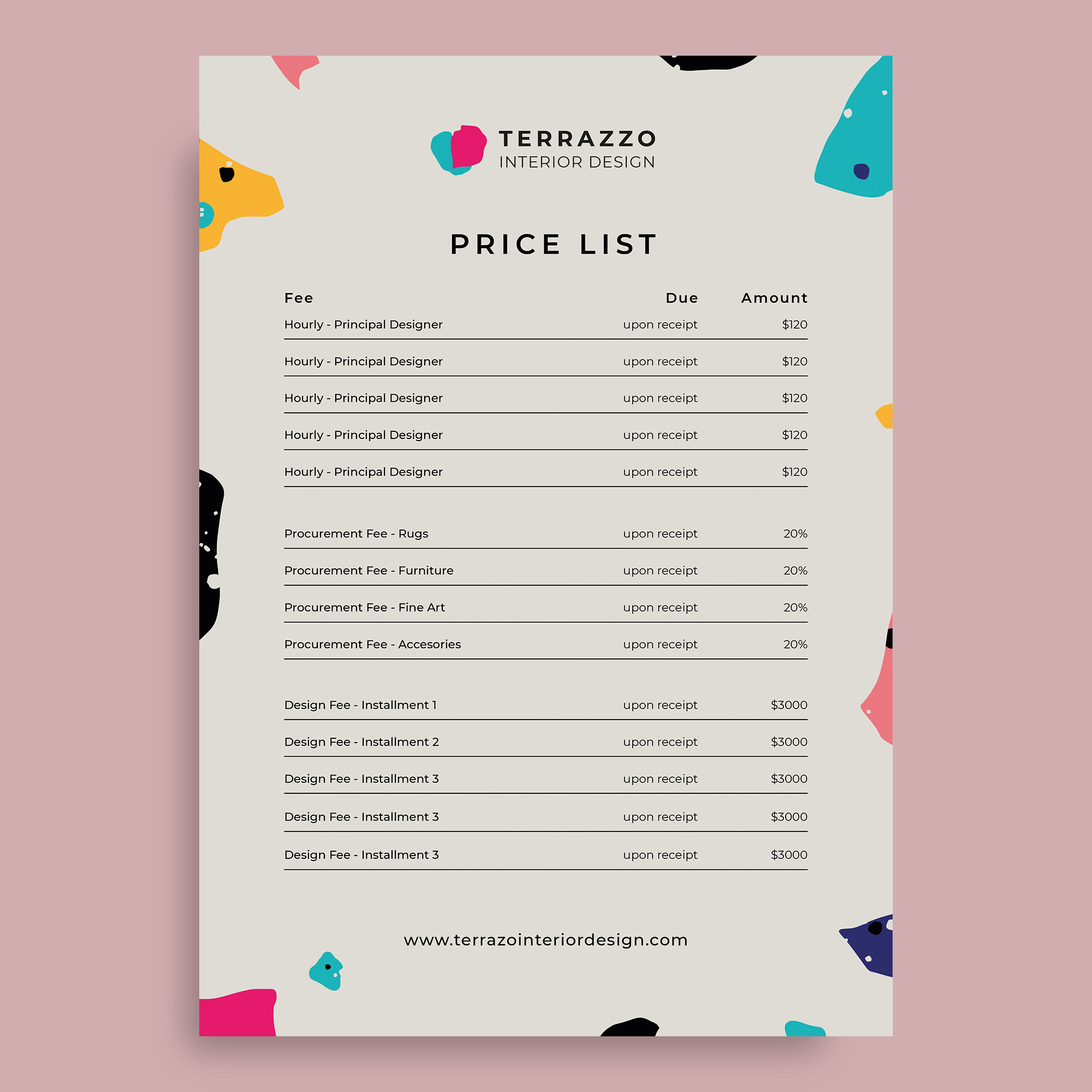 Price List